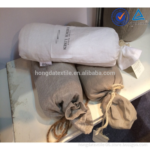 Stone washed 100% linen pillow case, vintage washed 100% flax pillowcase